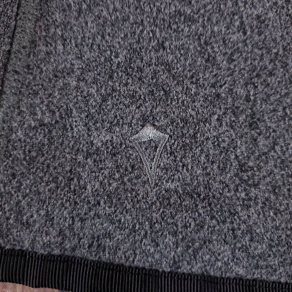 Ivivva Girls Size 10 Gray Business Wrap Fleece Lined Jacket Thumbholes Warm - Picture 11 of 15